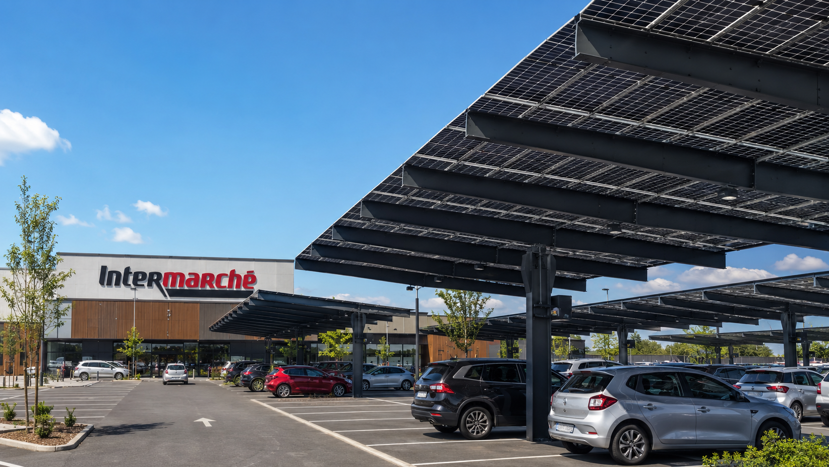 Ombrière Intermarché