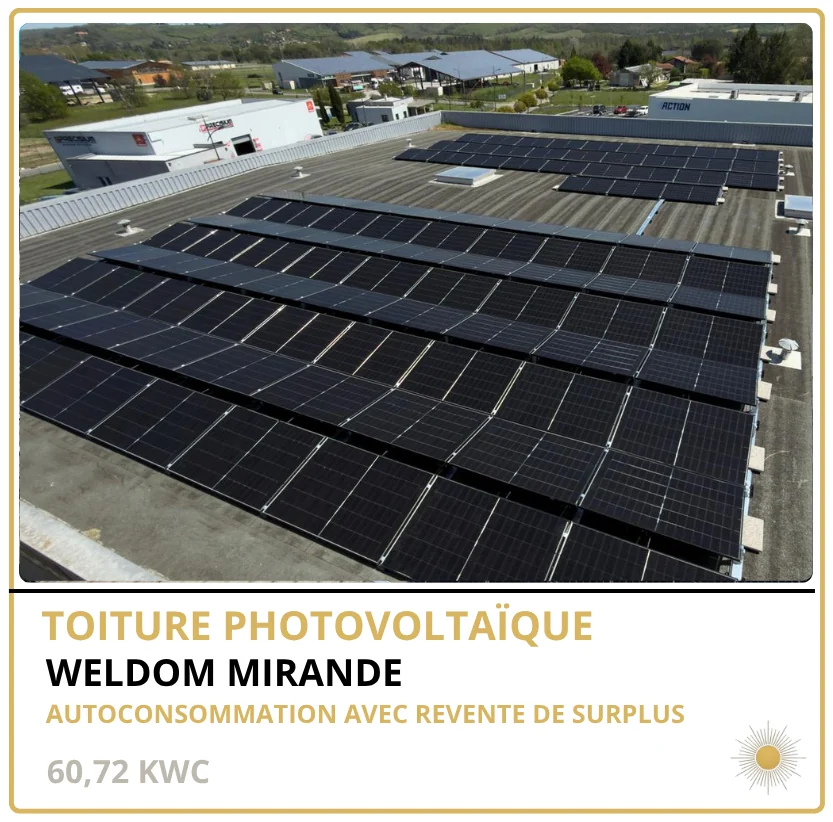 WELDOM MIRANDE — Mirande (32), 60,72 kWc