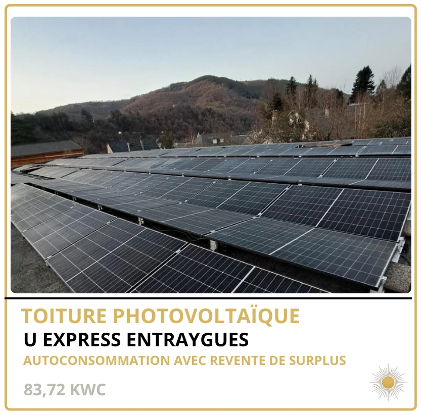U EXPRESS ENTRAYGUES — Entraygues-sur-Truyère (12), 83,72 kWc