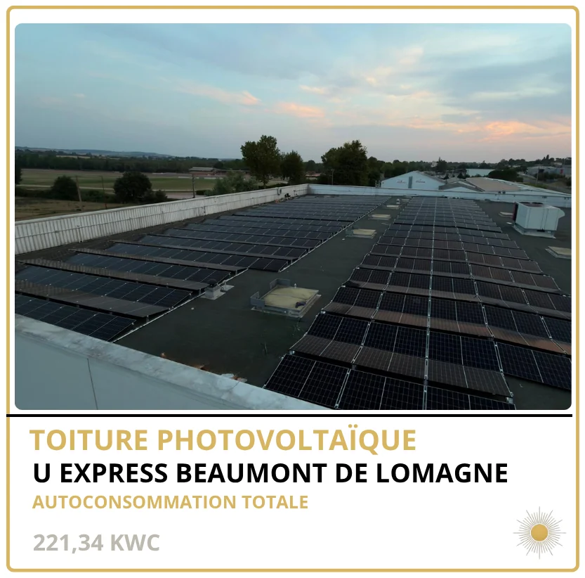 U EXPRESS BEAUMONT DE LOMAGNE — Beaumont-de-Lomagne (82), 221,34 kWc