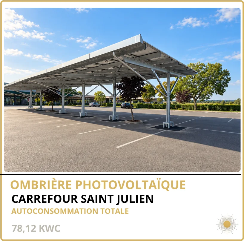 CARREFOUR SAINT JULIEN — Saint-Julien (21), 78,12 kWc